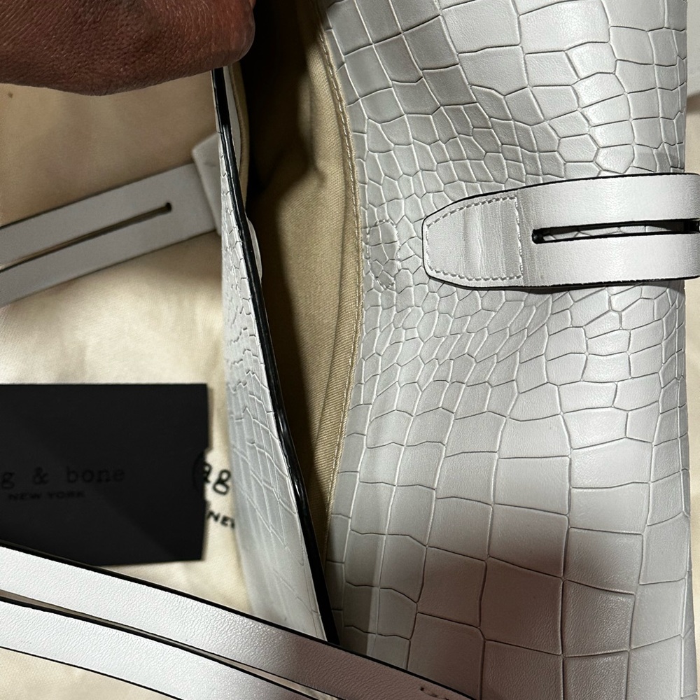 Rag & Bone Croc Embossed Enfield Shoulder Bag - image 4